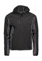 Softshell Jassen Hooded Tee Jays 9514 zwart-dark grey